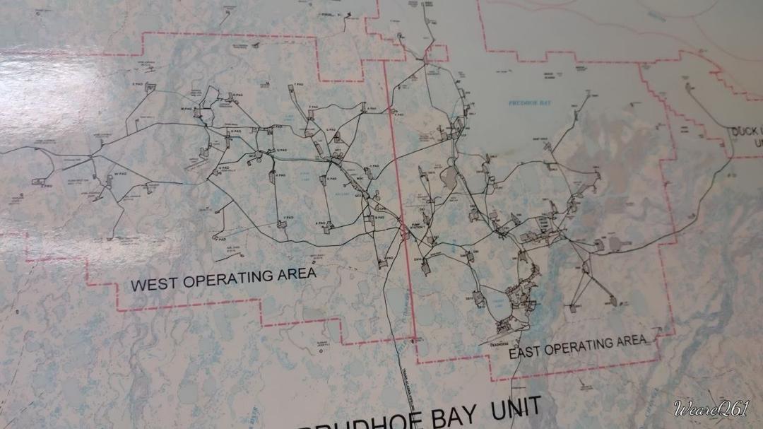 Operating area route map used for logistics planning